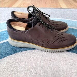 Cole Haan Brown Perforated Sneakers